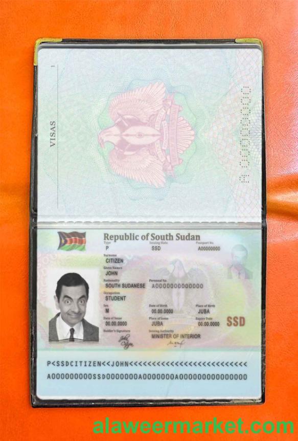 South Sudan passport photo look
